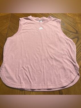 Adidas Aeroready Pink Sleeveless Tank Top w/ Open Sides Women’s Size M
